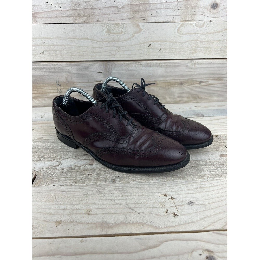 NUNN BUSH Shoes Mens 10 D Brown Leather Wingtip Dress Oxford Shoes 70615